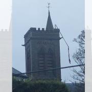 Westhoughton church's flagpole of nearly 40 years snaps in Storm Darragh