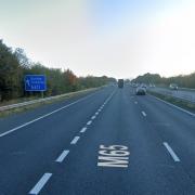 The M65 at J10 westbound