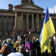 A memorial service was held to honour those lost and affected by Russia's invasion of Ukraine