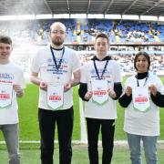 Charlie with the other Bolton Community Heroes