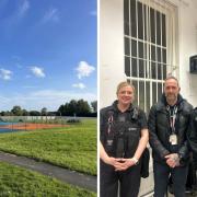 Sergeant Emma Crowe (left), Community Safety Officer Aaron McCarthy (centre) and Neighbourhood Inspector Jamie Hibbert (right) conducted the Police and Communities Together meeting