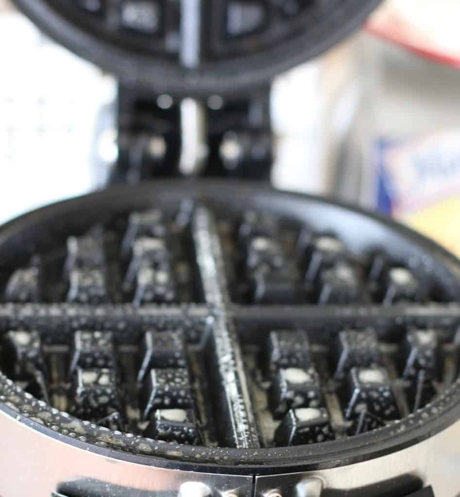 nonstick spray on waffle maker