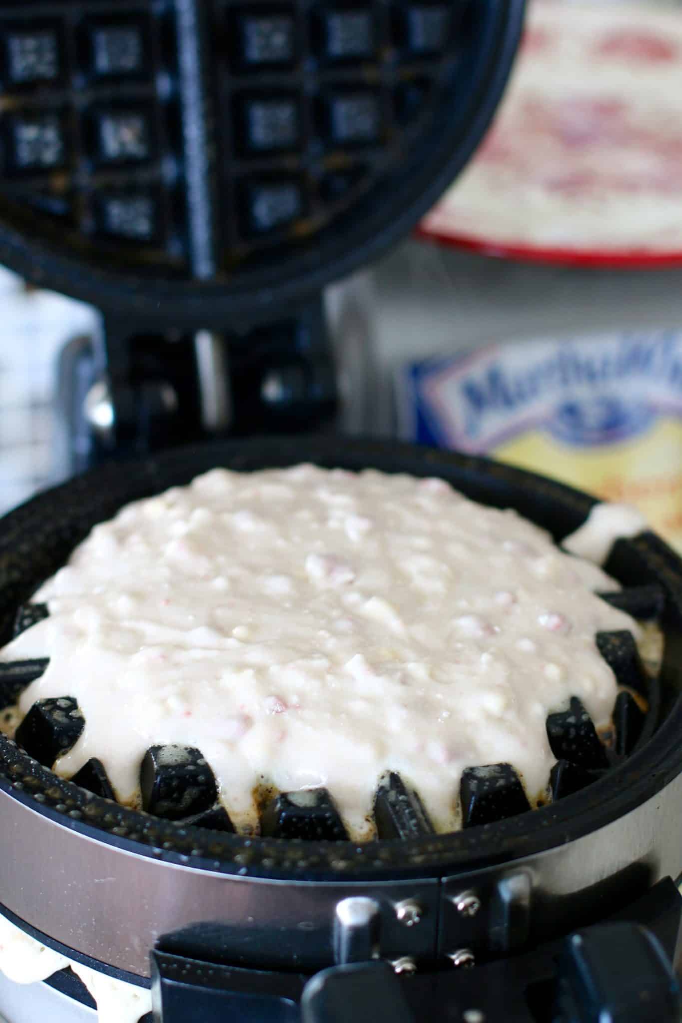 strawberry muffin waffles