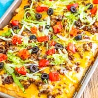 Taco Pizza recipe.