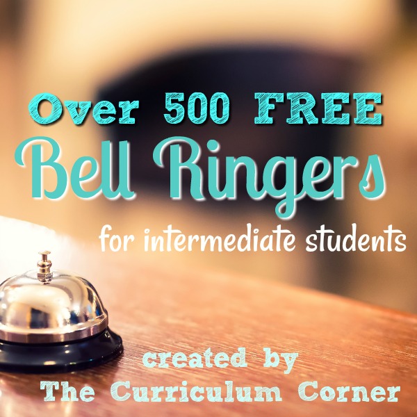 Free monthly bell ringers for fourth, fifth and sixth grade classrooms! Created by The Curriculum Corner