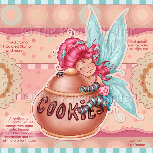 The Fairy of the Cookies - Digital Stamp