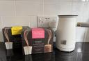 The Hotel Chocolat Velvetiser with the new flavoured hot chocolates brought out ahead of National Hot Chocolate Day