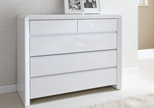 Ice High Gloss Chest - White