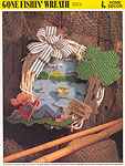 Annie's International Plastic Canvas Club: Gone Fishin' Wreath