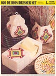 Annie's International Plastic Canvas Club: Ojo De Dios Dresser Set