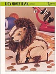 Annie's Attic Plastic Canvas Lion Money Bank