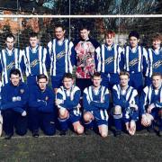 The MTY Beauchamp footballers pictured in March 1998