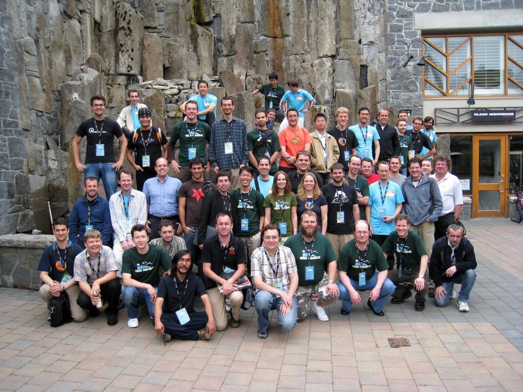 Picture of Mozilla L10n folks at the first Mozilla Summit (Whistler, 2008), back when Mozilla was still inviting volunteers to Company events.