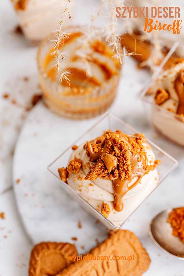 a dessert in a plastic container